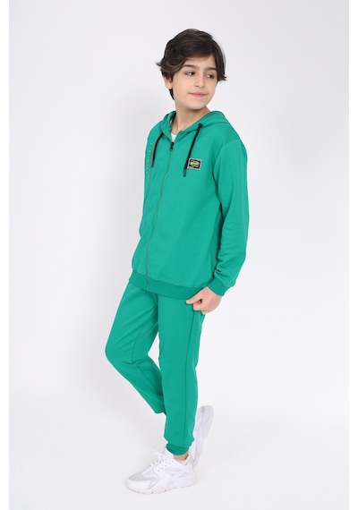 Toontoy Kids Toontoy Erkek Çocuk Nakışlı Eşofman Takım Koyu Yeşil
