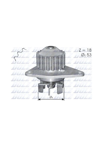 Dolz C114 Devirdaim Su Pompası 206 Ym Bipper C2 C3 Partner Berlingo Tu3jp-tu3a 1.4 8v Mqp 1201.g0