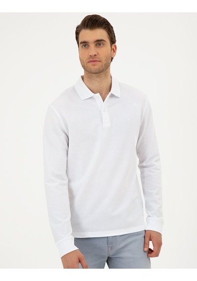 Pierre Cardin Erkek Beyaz Sweatshirt 50294438-vr013 Beyaz