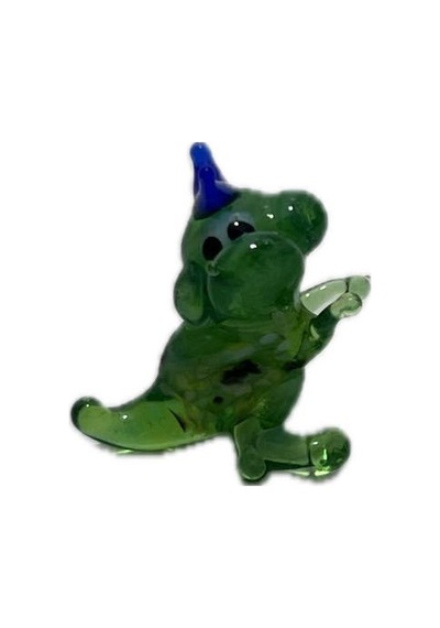 El Yapımı Mini Murano Cam Dinozor Biblo A161-09