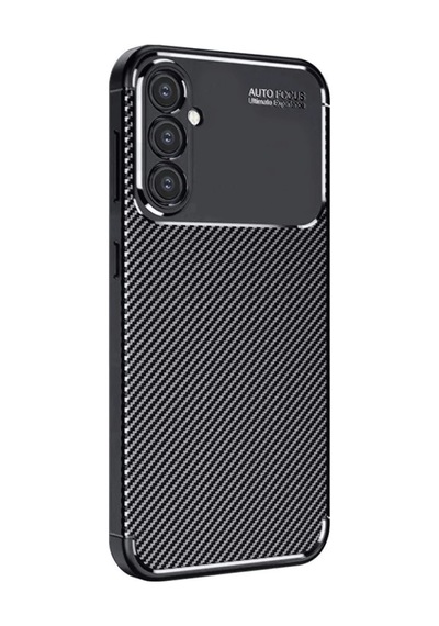 Samsung Galaxy S25 Plus Uyumlu Kılıf Auto Focus Karbon Kapak - Siyah