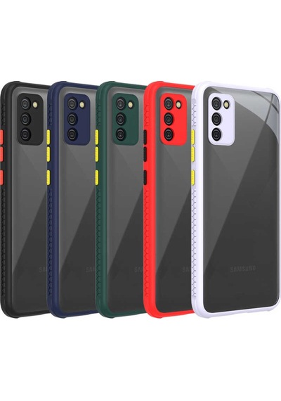 Samsung Uyumlu Galaxy A02S Kılıf ​​Zore Kaff Kapak-Siyah