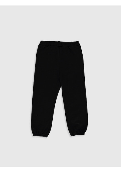 LC Waikiki Lcw Baby Siyah Beli Lastikli Basic Kız Bebek Eşofman Alt New Blakız Çocuk