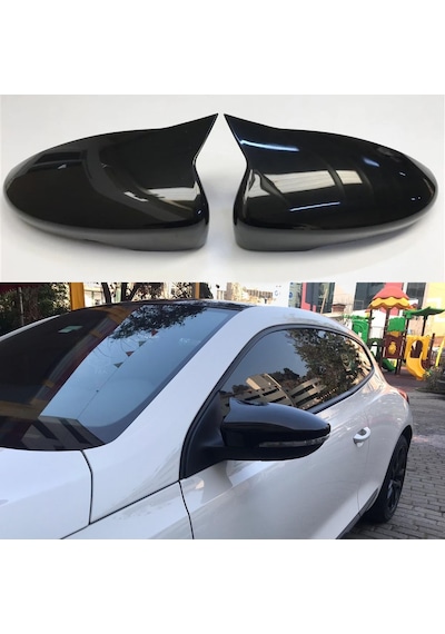Vw Scirocco Yarasa Ayna Kapağı Batman Piano Black Parlak Siyah