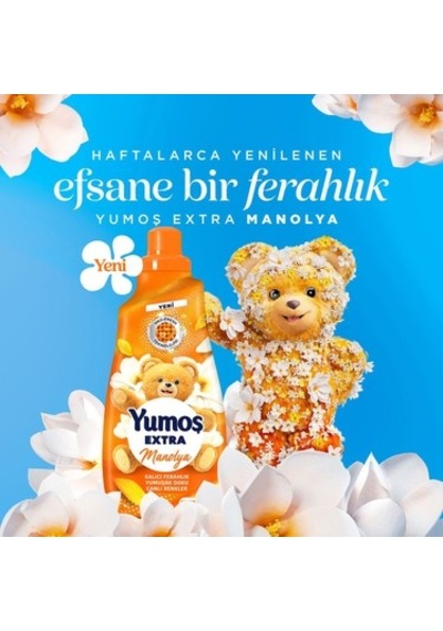 1440 Ml Manolya Aromalı Extra Yumuşatıcı İle 60 Yıkama 100'lü Set