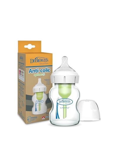 5 Oz/150 Ml Geniş Ağız Cam Biberon, Tekli Paket 51700 Açık