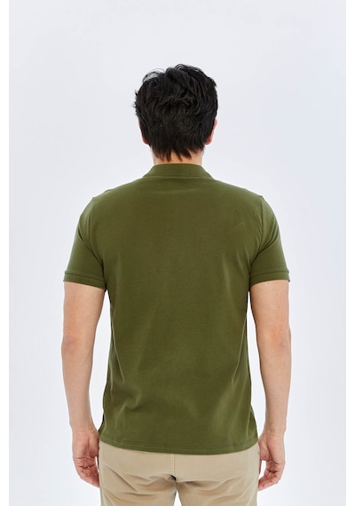 Süvari Slim Haki Erkek Polo Yaka T-shirt Ts1014000474