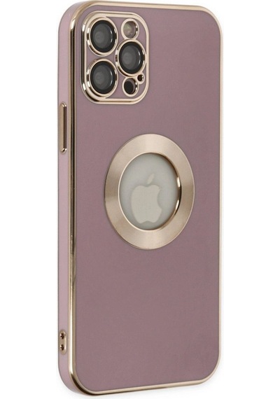 Apple, Uyumlu iPhone 12 Pro Kılıf Store Silikon - Mor