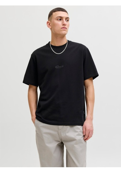 Jack & Jones Fusion Back Print Erkek Siyah Tişört 12289911-b