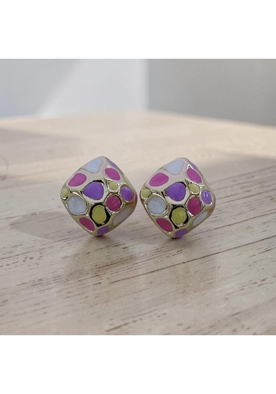 Block Glam Küpe Altın