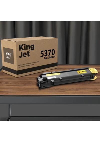 Kingjet Kyocera Tk-5370 Uyumlu Standart Kapasiteli Sarı Yellow Uyumlu, Toner Çipli
