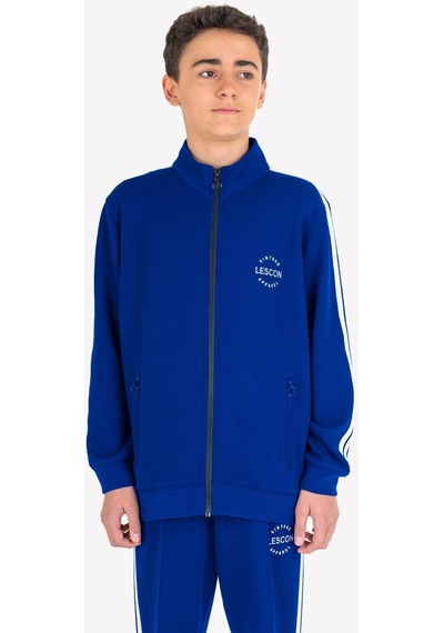 Lescon Açık Lacivert Çocuk Fermuarlı Sweatshirt 23n-3119