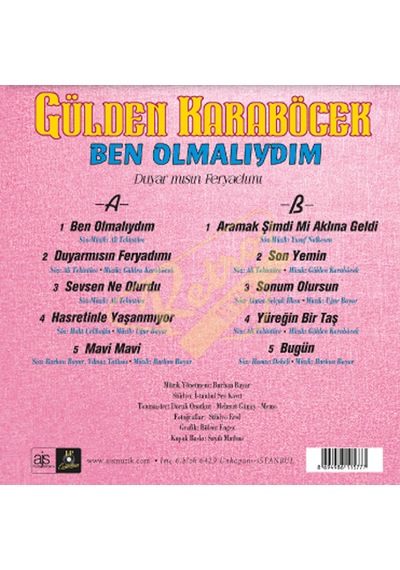 Gülden Karaböcek - Ben Olmalıydım. Duyar Mısın Feryadımı Plak