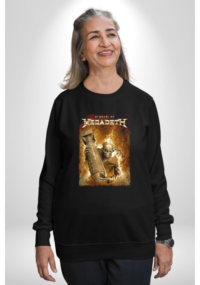 Megadeth Heavy Metal Unisex Siyah Sweatshirt Siyah