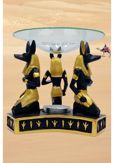 Anubis Buhurdanlık Esansiyel Yağ Brülörü Antik Mısır Firavun
