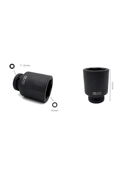 Ceta Form 65 mm 1” 6 Köşe Derin Havalı Lokma Anahtar C84-H65