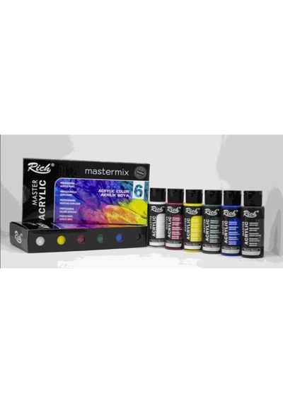 6lı 60cc Master Master Mix Akrlik Set Beyaz