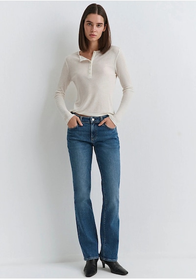 Molly Mid Indigo Classic Denim mavi