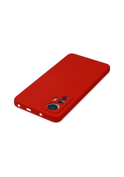 Uryport Xiaomi Mi 12 Lite Kılıf Nano İçi Kadife Silikon - Kırmızı
