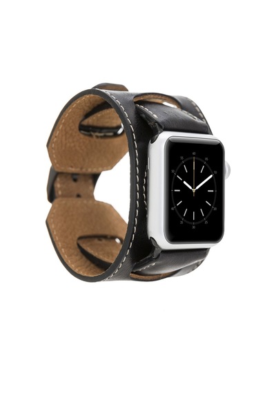 Apple Uyumlu  Watch Deri Kordon 42-44-45mm Cuff Rst1