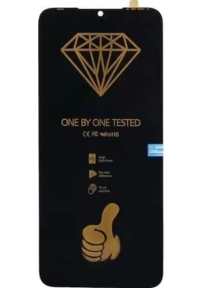 Infinix Uyumlu Hot 10i Lcd Ekran Siyah Çıtasız
