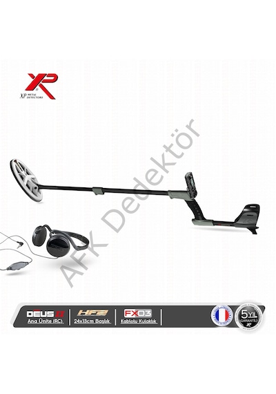 Xp Deus Iı Rc Metal Dedektörü 24x13 Cm Hf2 Başlık + Fx03 Kablolu Kulaklık Altın Arama
