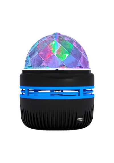 Ledx Yqx-6888 Mini Usb'li 3 Watt Şarjlı Sihirli Rgb Led Disko Topu Doğal Işık
