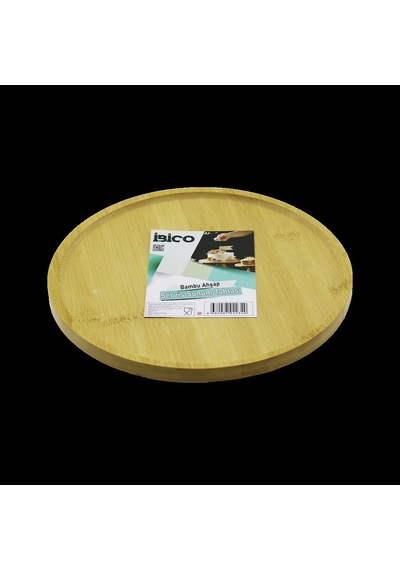 Hubrendy Tedarik Bambu Yuvarlak Sunum Tepsisi 24.5 Cm Ayaklı Diğer