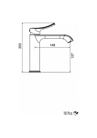 Valero Çanak Tipi Lavabo Bataryası Mat Altın Vm-1204