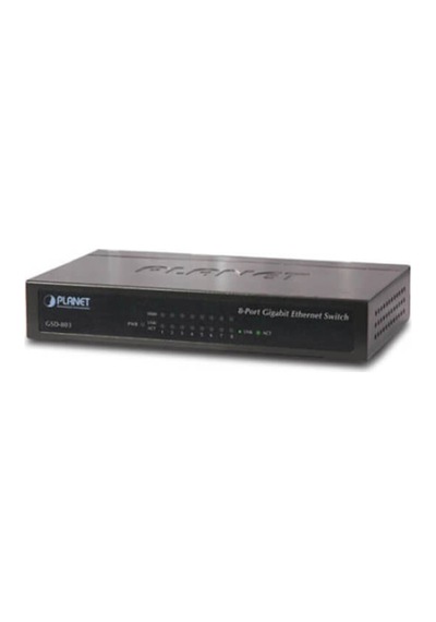 Hub-Planet 8 Port 10/100/1000 Metal Gsd-803 Swıtch