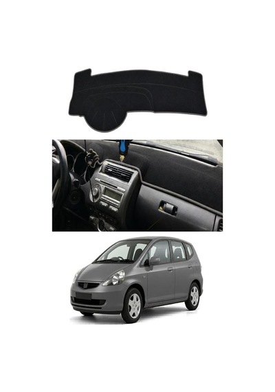 Honda - Jazz 2002-2008 Uyumlu Torpido Koruma Kılıfı - Gri Şeritli
