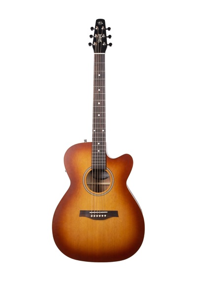 Seagull Entourage Concert Hall Cutaway Elektro Akustik Gitar Rustic Burst