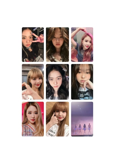 Black Pink 2 No -kpop- 9 Lu Fotokart Seti