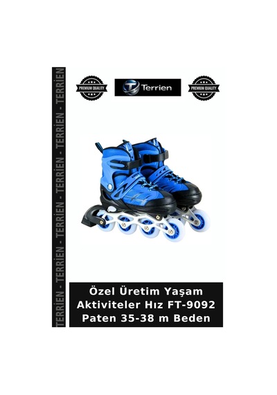 Özel Üretim Yaşam Aktiviteler Hız Ft-9092 Paten 35-38 M Beden Çok Renkli