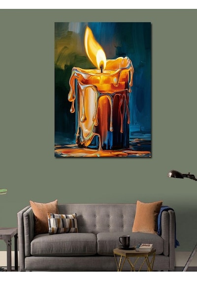 Kanvas Tablo Eriyen Mum 50cmx70cm