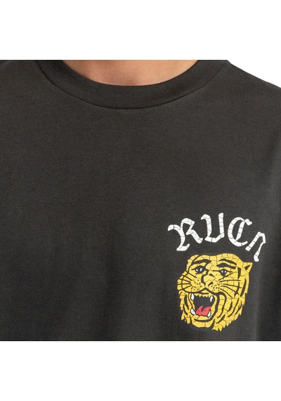 Rvca Rvca Wild Cat Erkek Siyah Tişört 3837 Çok Renkli