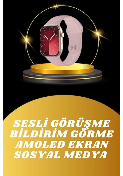 Akıllı Saat İos Uyumlu Andorid Destekli Arama Özeliği Sensörlü Bluetooth Bağlantılı