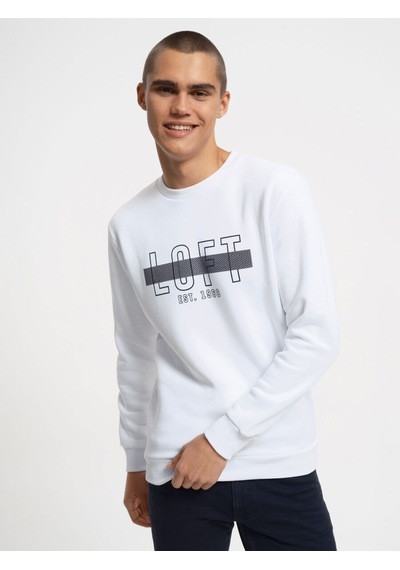 LOFT Regular Fit Erkek Sweatshirt Lf2034937 Q1.v1 Beyaz