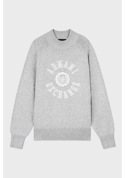 Armani Exchange Logolu % 100 Pamuk Regular Fit Bisiklet Yaka Kazak Kadın Kazak Xw002877 Af16552 O8019 Gri Melanj Armani Exchange Logolu % 100 Pamuk Regular Fit Bisiklet Yaka Kazak Kadın Kazak Xw002877 Af16552 O8019 Gri Melanj