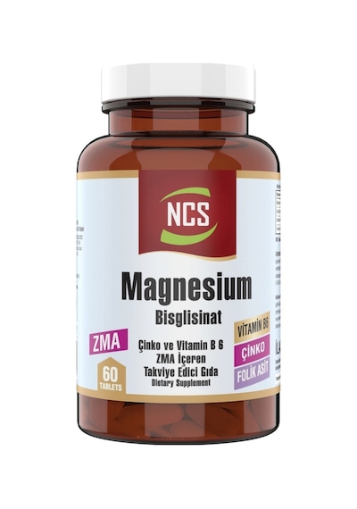 Ncs Zma 60 Tablet Magnesium Çinko Vitamin B6 Folic Acid Magnezyum
