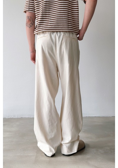 Flaw Basic Baggy Pantolon-29269 Bej