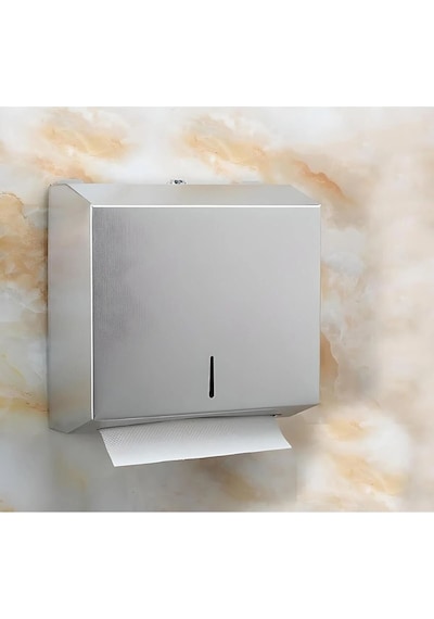 Maxiflow Z Katlama 430 Kalite Kağıt Havluluk 400'lü Wc Kağıt Dispanseri Duvara Monte Krom