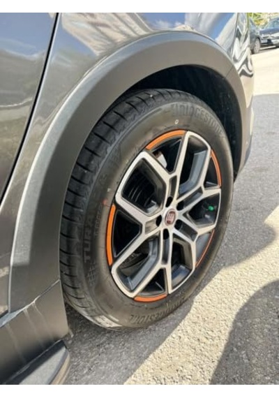 Ark Sticker Egea Cross Jant Sticker Mat Turuncu Abanoz
