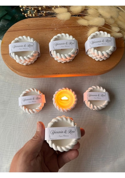Bernami Mumluk Şamdanpinterest Hasır Mumluk Söz Nişan Düğün Nikah Doğum Günü Hediyelik 25 Adet Diğer