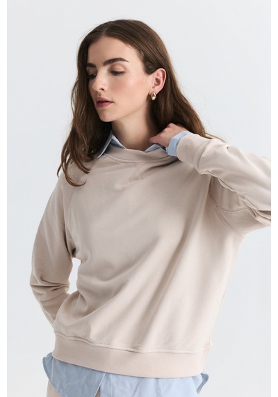 Antioch Bisiklet Yaka Sweatshirt Ve Geniş Paça Pantolon Takım Taş