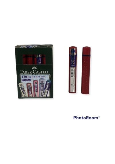 Faber Castel Uç - 120 Lik - 0,7 - 2b - 60mm - Kırmızı - 12 Li Kutu Kırmızı