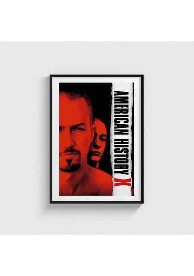 American History X 1998 Film Posteri Tablo Çerçeveli Poster Duvar Dekorasyonu Siyah Çerçeveli Tablo Siyah Çerçeveli Tablo Dn11d260sıyah