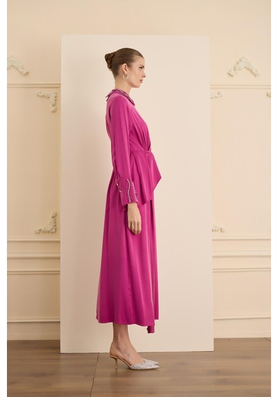 Senna Lumıere Dress Fuşya Fuşya