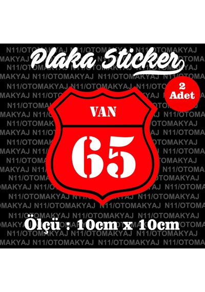 65 Van İl Şehir Plaka Sticker Futbol Spor Kulüb