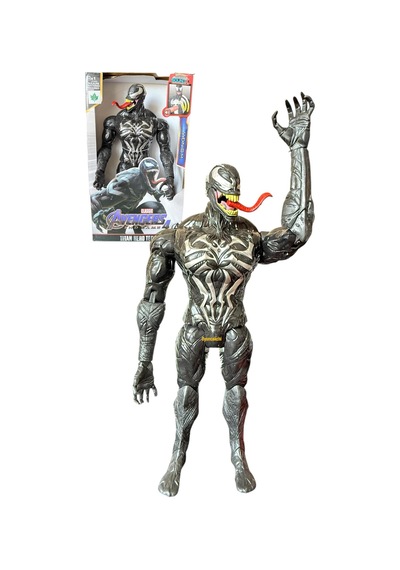 Siyah Venom 29 Cm Işık Ve Sesli Figür Oyuncak Avengers End Game